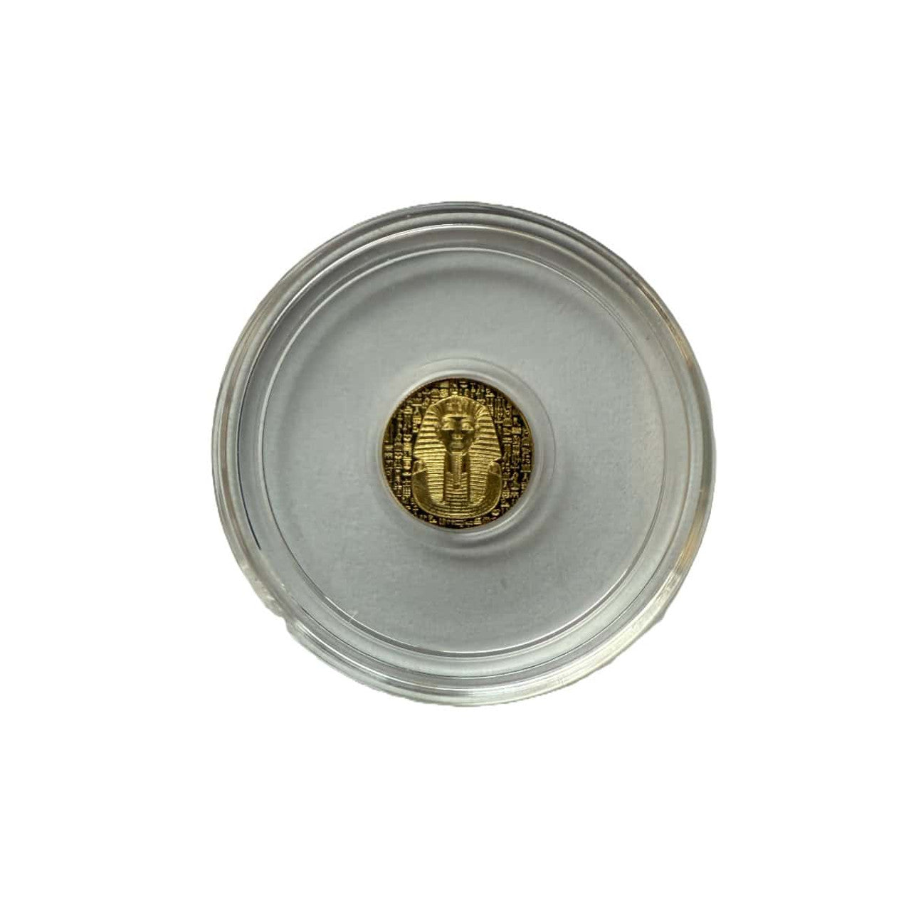Pure GOLD .999 - Egyptian King Tut - 1/200 oz round coin Sealed in Capsule