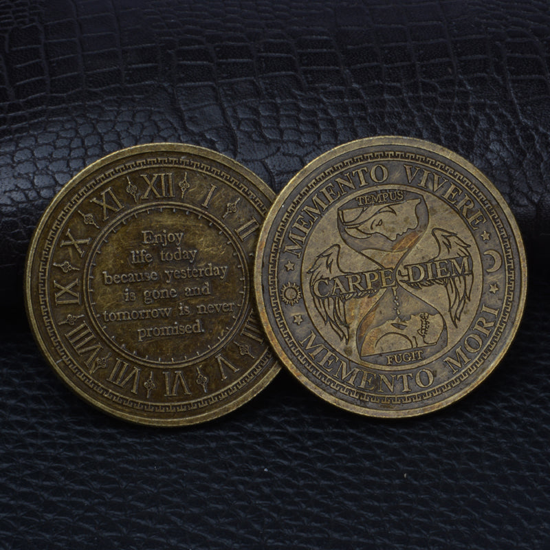 Coin Carpe Diem Memento Mori with prestigious case