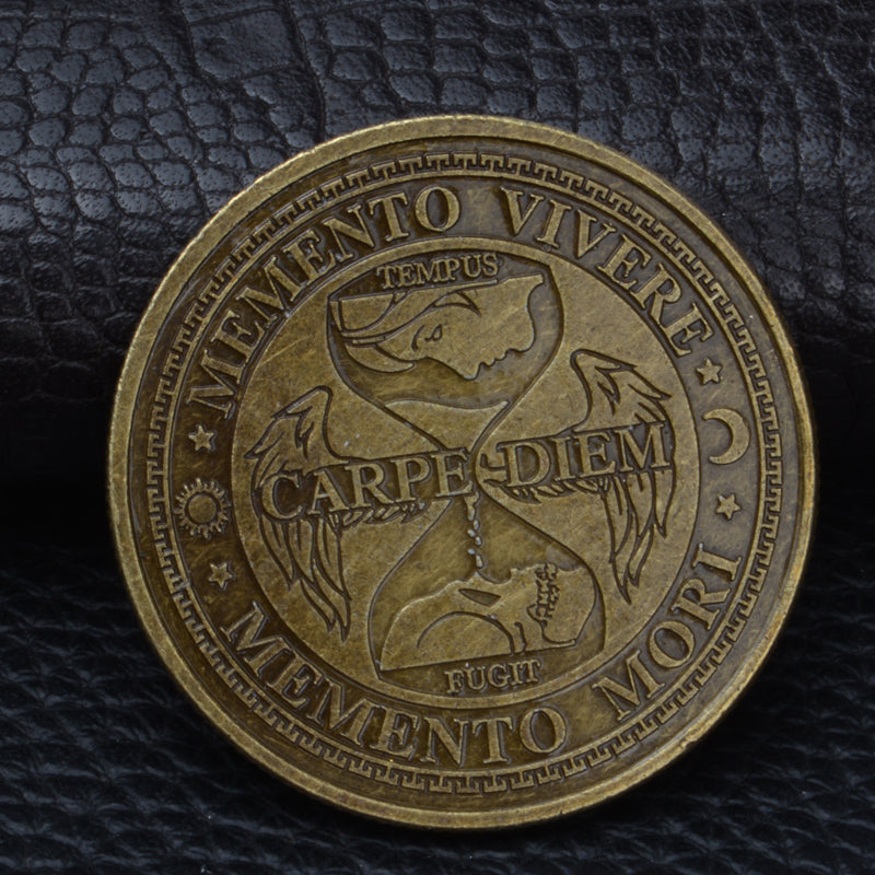 Coin Carpe Diem Memento Mori with prestigious case