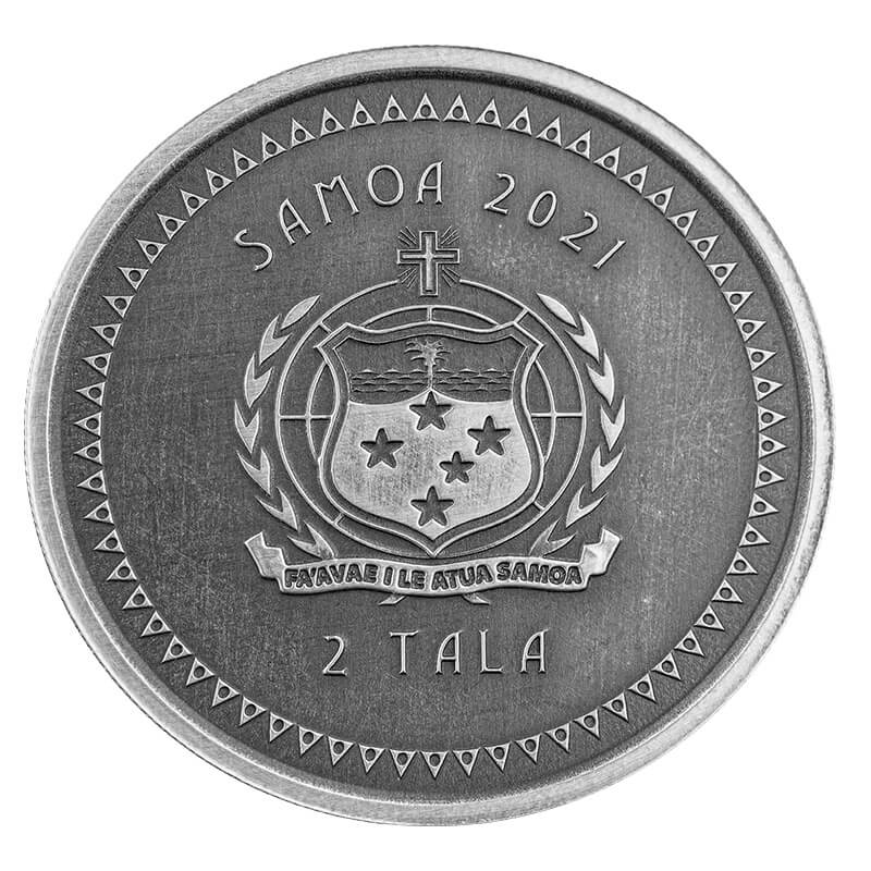 Pure Silver .999 Bullion - Mermaid Antique- 1 oz round coin