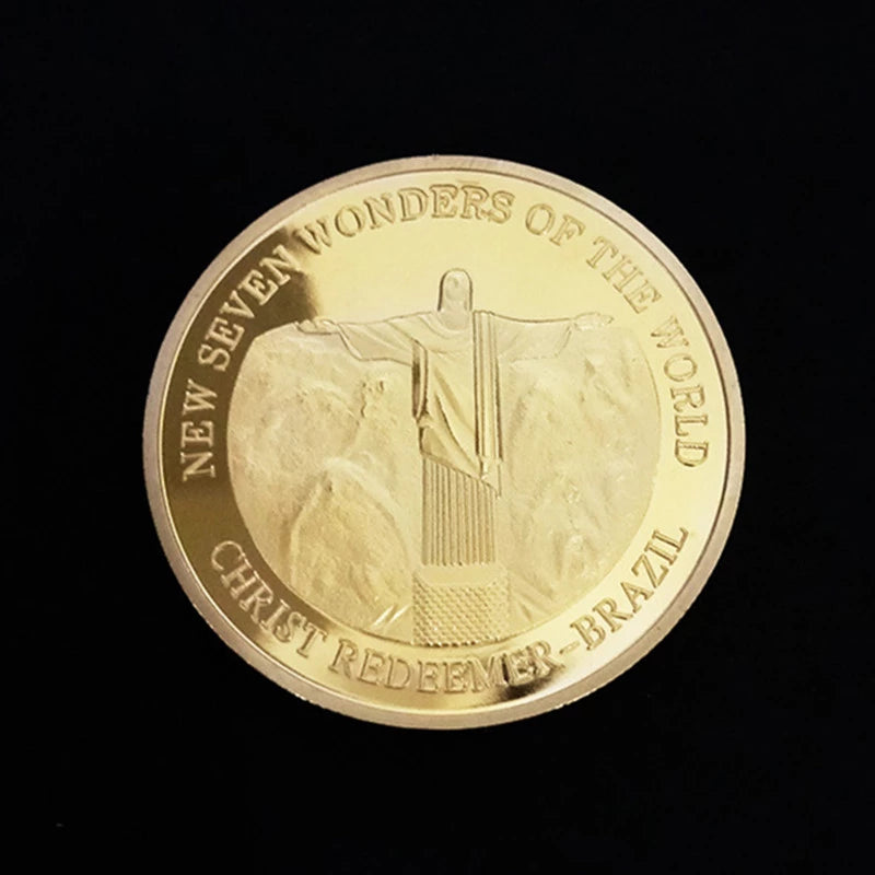 Coin Gold-plated Seven Wonders Collectible with prestigious case