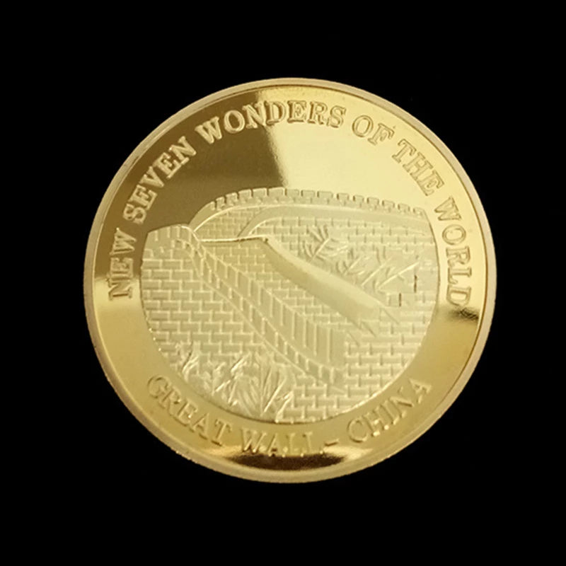 Coin Gold-plated Seven Wonders Collectible with prestigious case