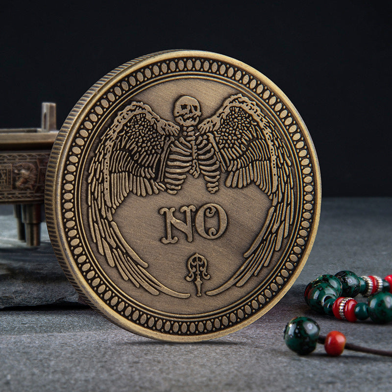 Coin Yes or No Prediction Decision All-Seeing Eye of Death with prestigious case