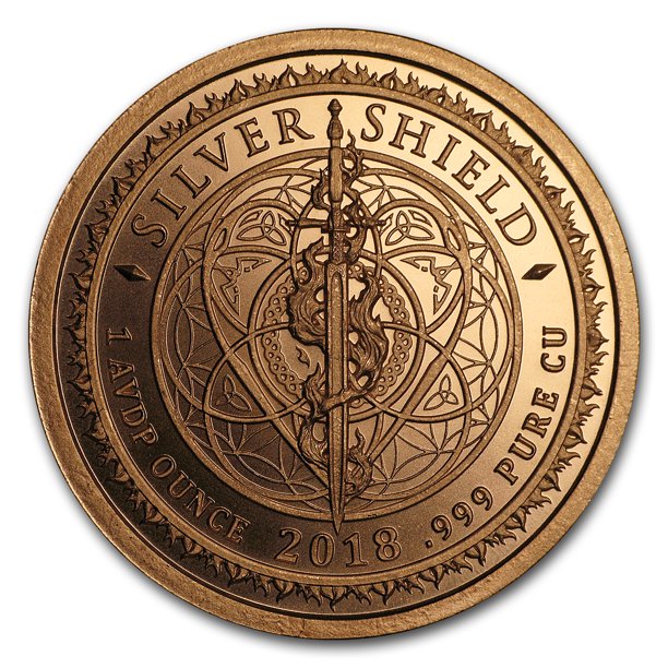 Pure Copper .999 Bullion - Jesus Crucifixion 1oz coin - free protective capsule