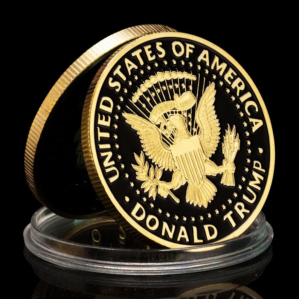 Coin 2024 president Donald Trump - Save America again - with prestigious case