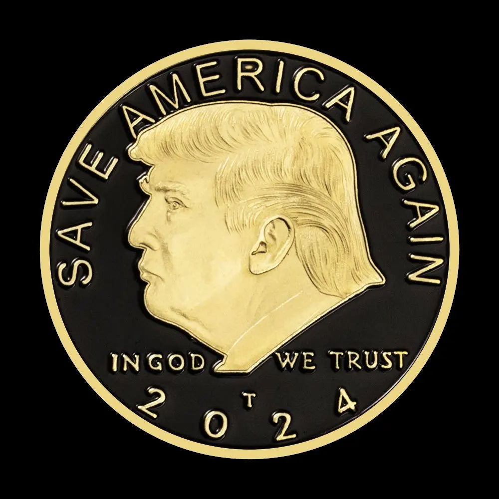 Coin 2024 president Donald Trump - Save America again - with prestigious case