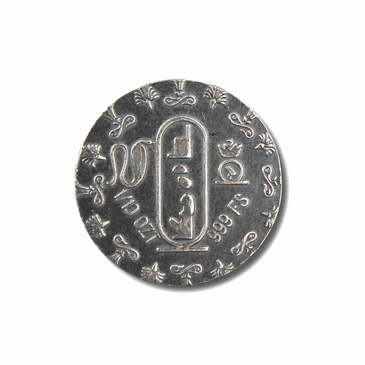 Pure Silver .999 Bullion - Egyptian Queen Nefertiti tenth- 1/10 oz round coin