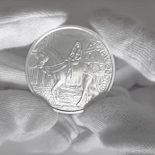 Pure Silver .999 Bullion - Lady Godiva- 1 oz round coin