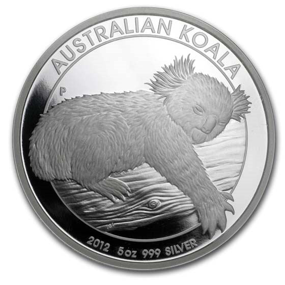 Pure Silver .999 Australia 2012 - Silver Koala PF-69 NGC - 5 oz round coin