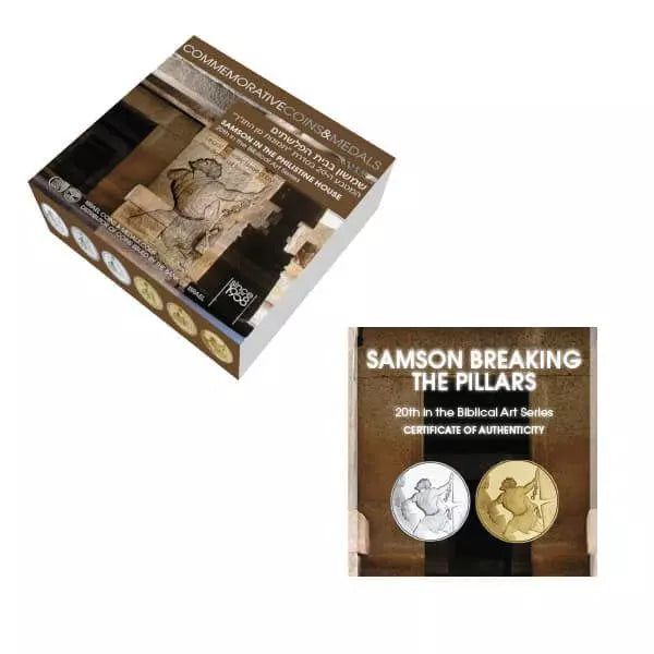 Gold 917 Proof - Samson in the Philistine House 16.96 gram coin