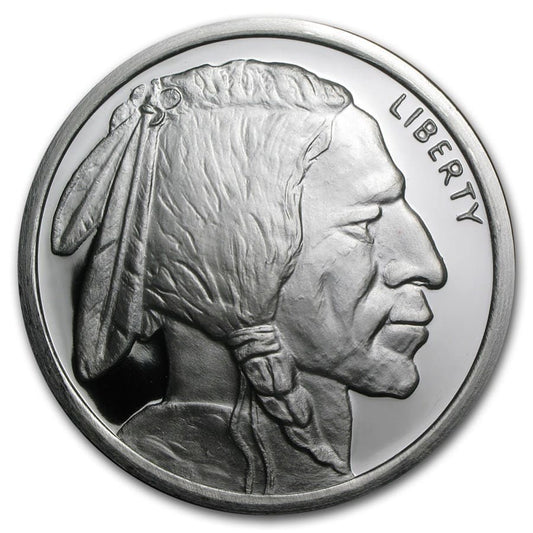 Pure Silver .999 Bullion - Buffalo LIBERTY - 5 oz round coin