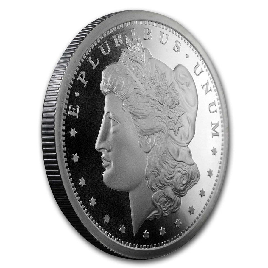 Pure Silver .999 Bullion - Morgan Dollar - 5 oz round coin