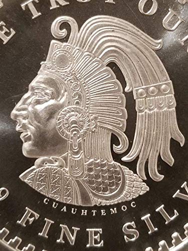 Pure Silver .999 Bullion - Mexico Mayan Aztec Calendar - 1 oz round coin