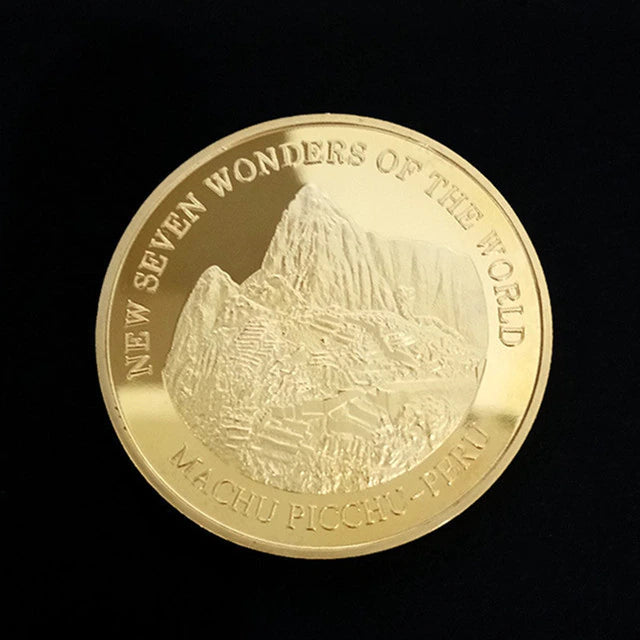 Coin Gold-plated Seven Wonders Collectible with prestigious case