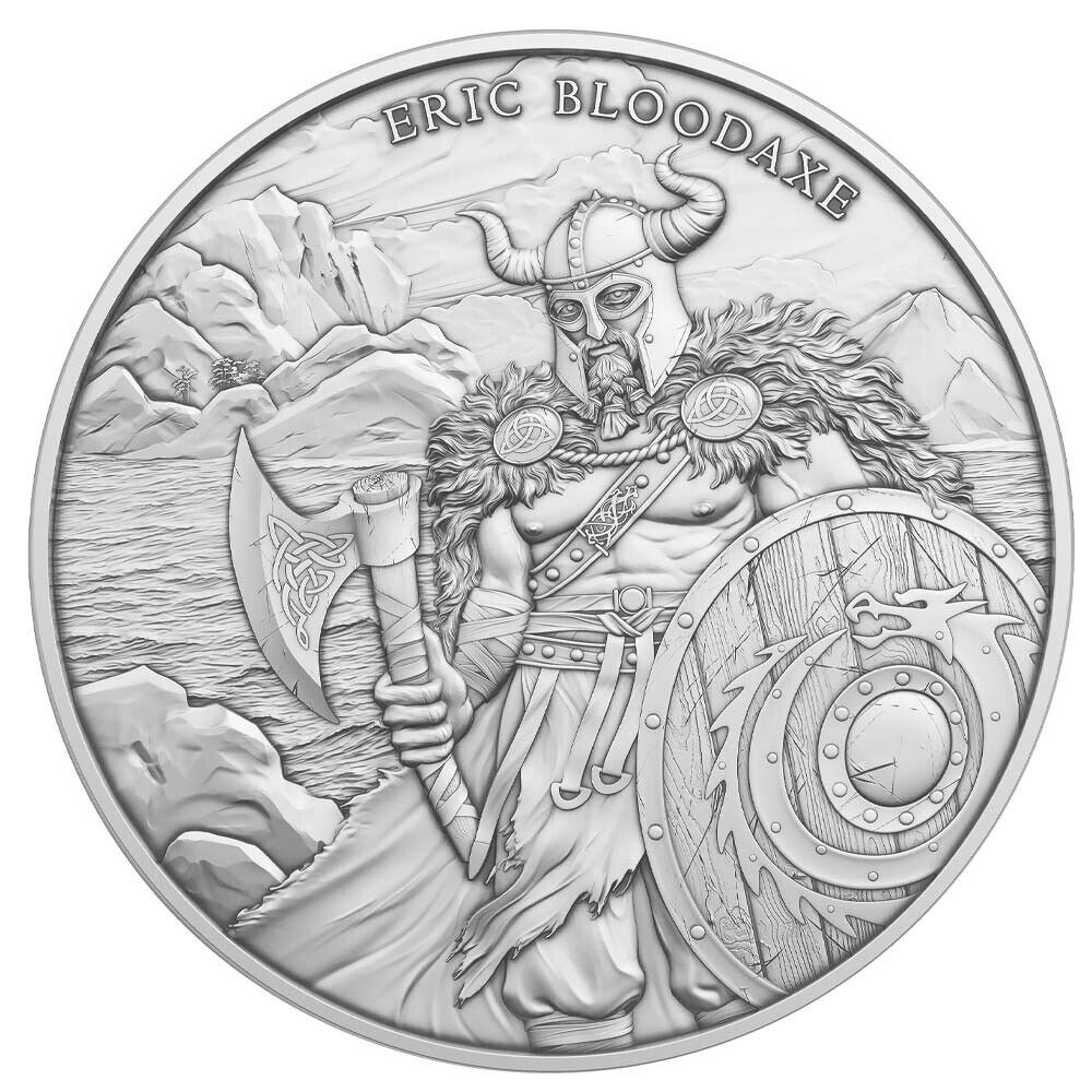 Pure Silver .999 Bullion - Eric Bloodaxe- 1 oz round coin